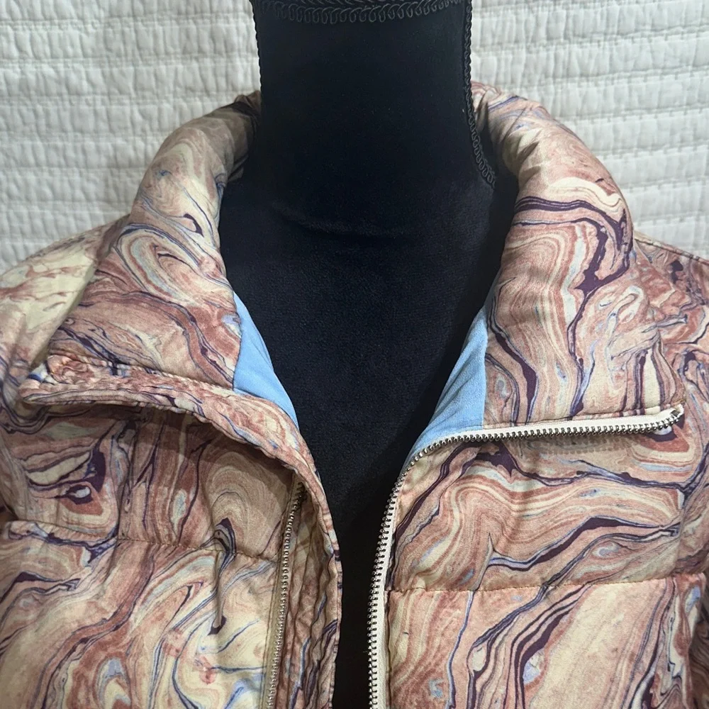 Scotch & Soda Marbleized Puffer Jacket MSRP $225 Size Large - Picture 5 of 7